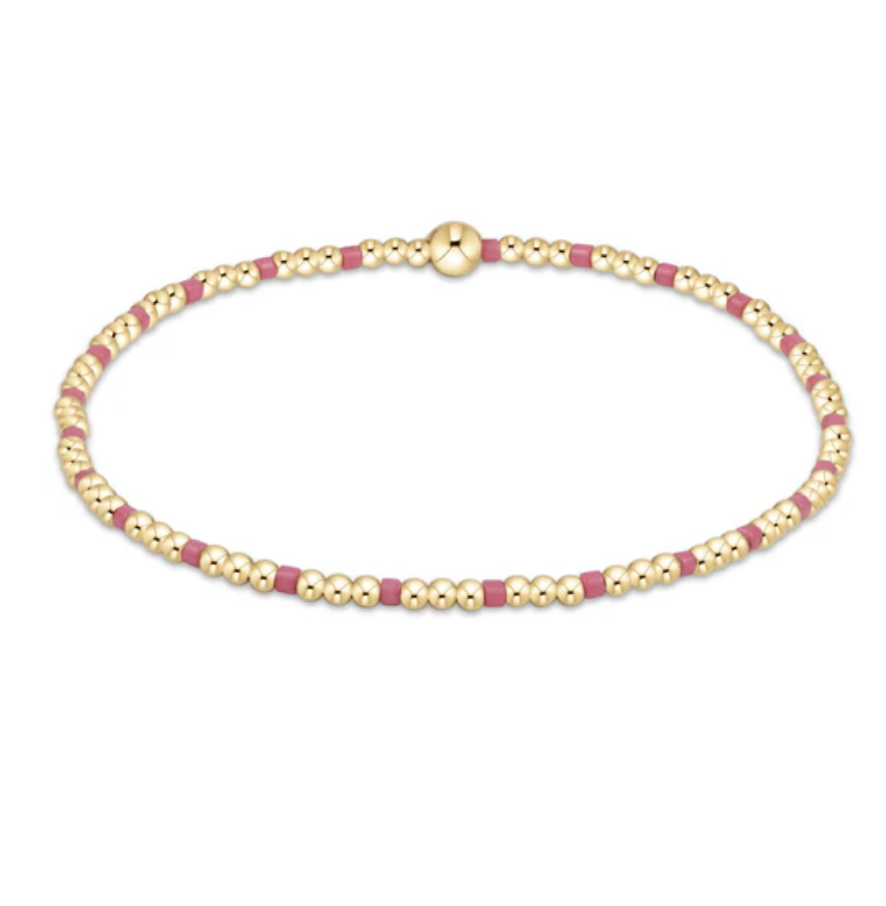 ENEWTON egirl Hope Sincerity Pattern 2mm Bead Bracelet - Bright Pink ENEWTON egirl Hope Sincerity Pattern 2mm Bead Bracelet - Bright Pink