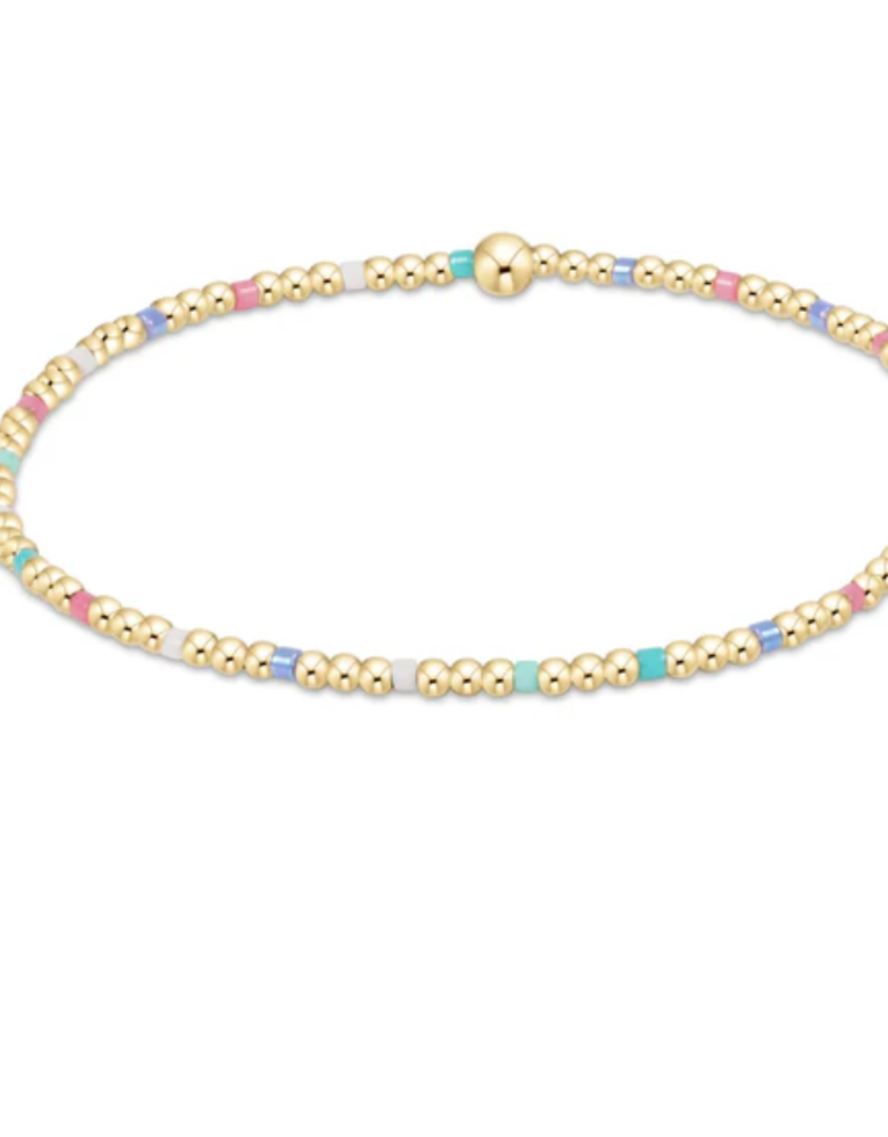 ENEWTON HOPE SINCERITY PATTERN 2MM BEAD BRACELET -HOT MESS SS25