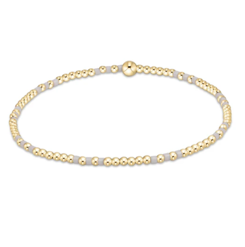 ENEWTON HOPE JOY PATTERN 2MM BEAD BRACELET-WHITE ENEWTON HOPE JOY PATTERN 2MM BEAD BRACELET-WHITE