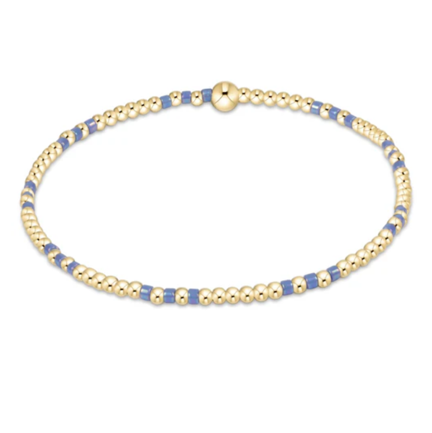 ENEWTON HOPE JOY PATTERN 2MM BEAD BRACELET-BRIGHT BLUE ENEWTON HOPE JOY PATTERN 2MM BEAD BRACELET-BRIGHT BLUE