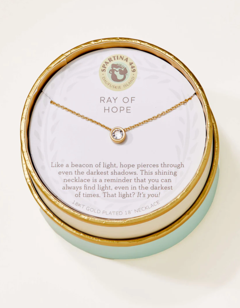 SEA LA VIE NECKLACE GOLD-RAY OF HOPE GEM