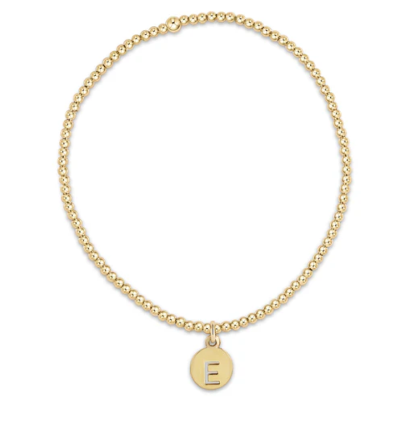 ENEWTON Classic Gold 2mm Bead Bracelet-Respect Small Gold Disc ENEWTON Classic Gold 2mm Bead Bracelet-Respect Small Gold Disc