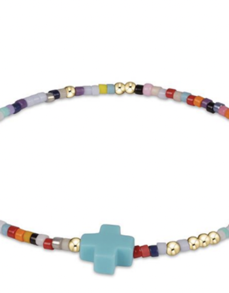 ENEWTON EGIRL HOPE UNWRITTEN SIGNATURE CROSS BRACELET-HOT MESS