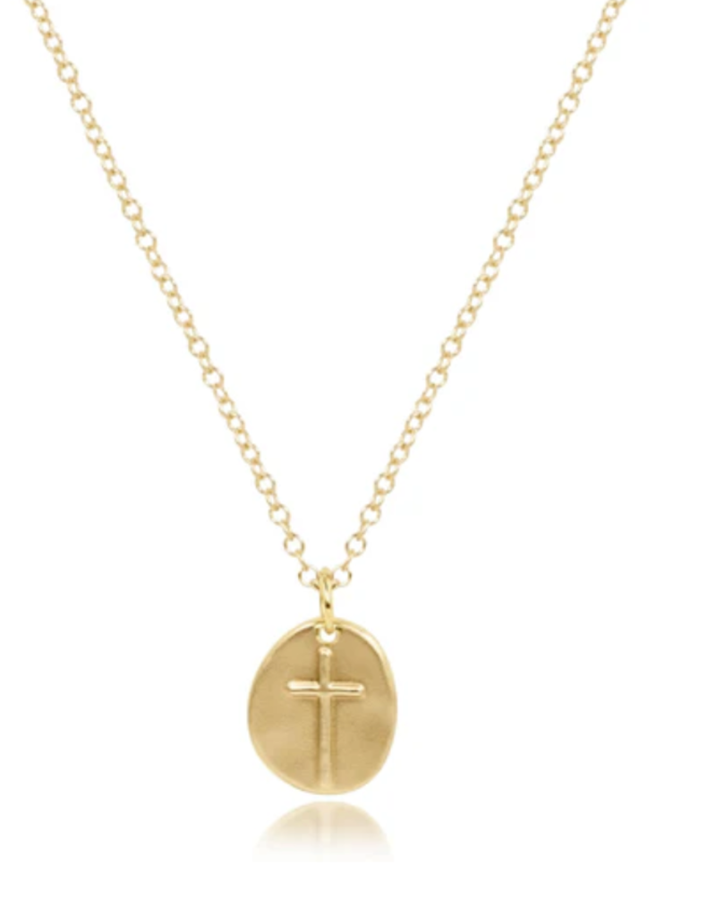 ENEWTON 16" NECKLACE GOLD - INSPIRE SMALL GOLD CHARM