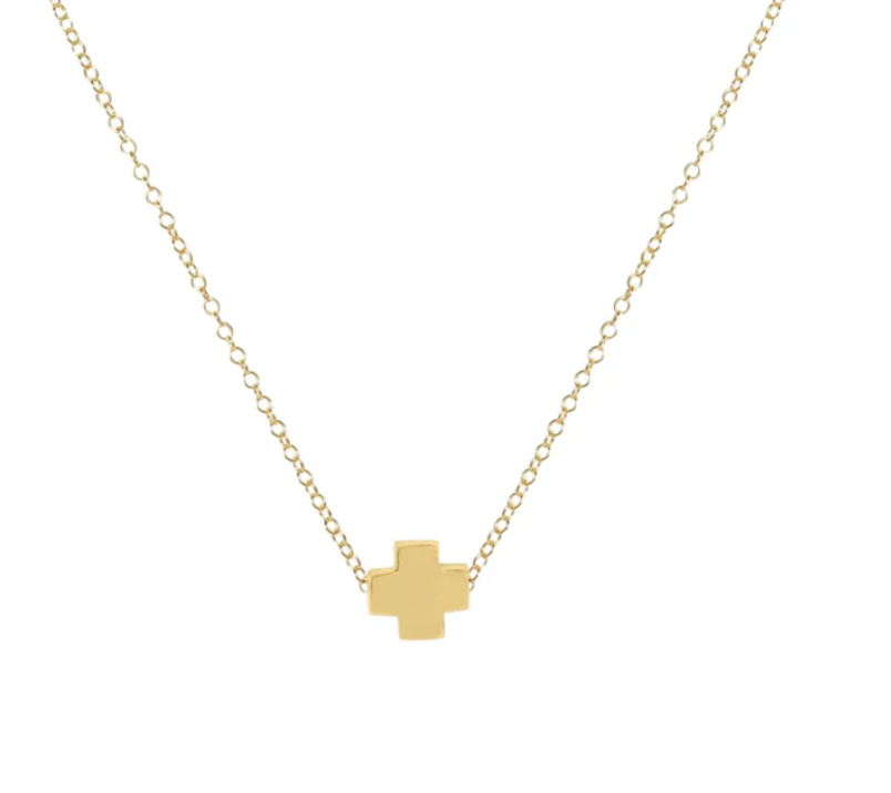 ENEWTON EGIRL 14" NECKLACE GOLD - SIGNATURE CROSS SMALL GOLD ENEWTON EGIRL 14" NECKLACE GOLD - SIGNATURE CROSS SMALL GOLD
