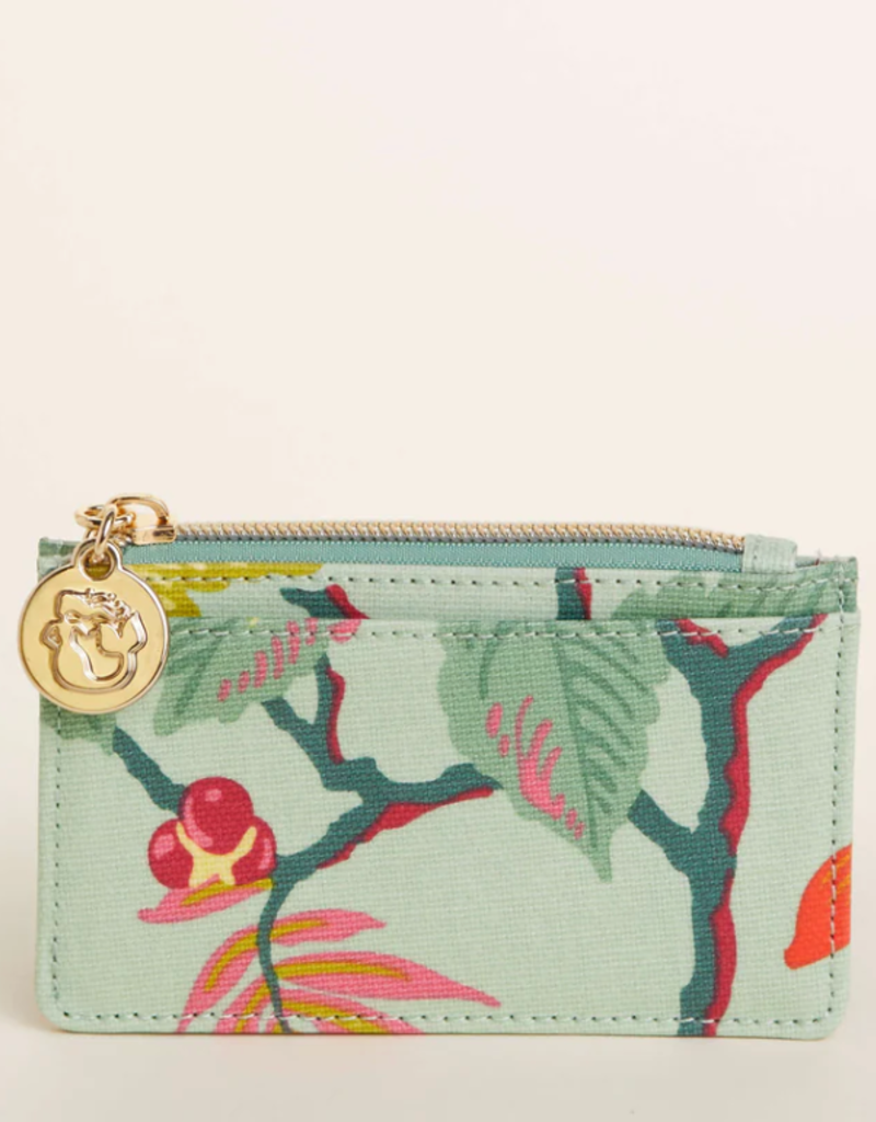 ZIP CARD HOLDER-RICHMOND HILL SEAFOAM