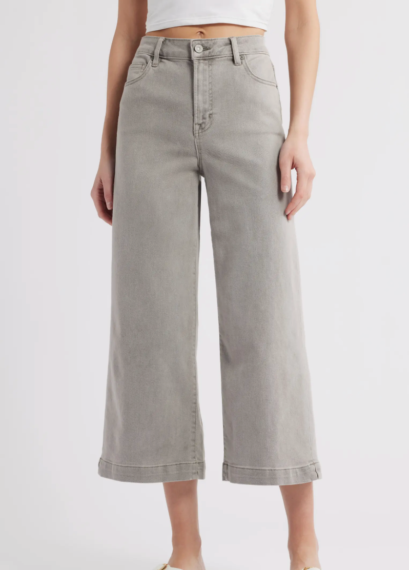 HIDDEN JEANS NORI CROPPED WIDE JEAN-GRAVEL HIDDEN JEANS NORI CROPPED WIDE JEAN-GRAVEL