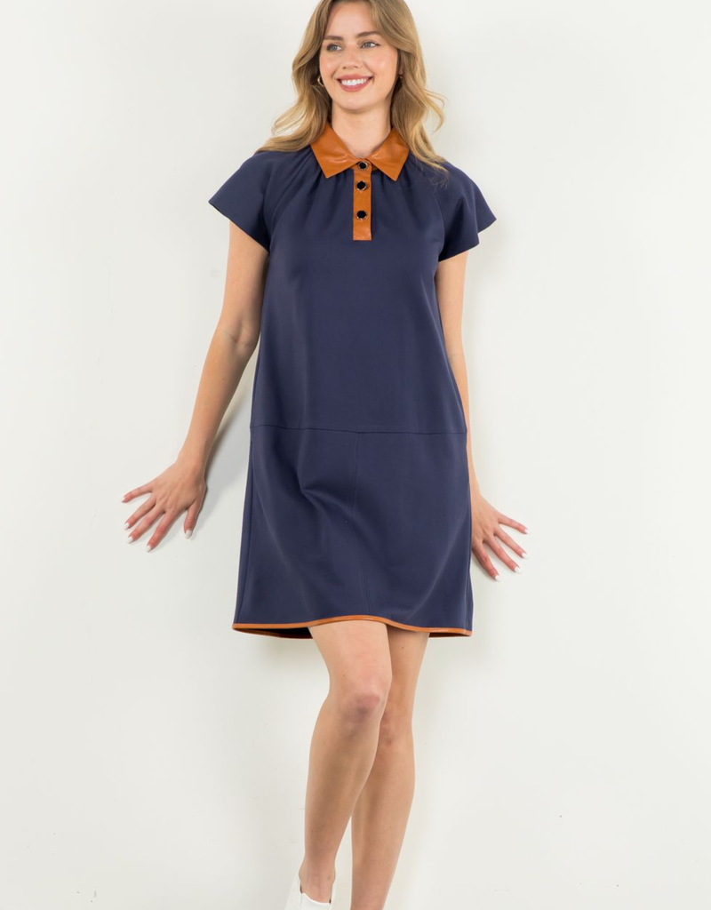 THML DOVER DRESS IN NAVY