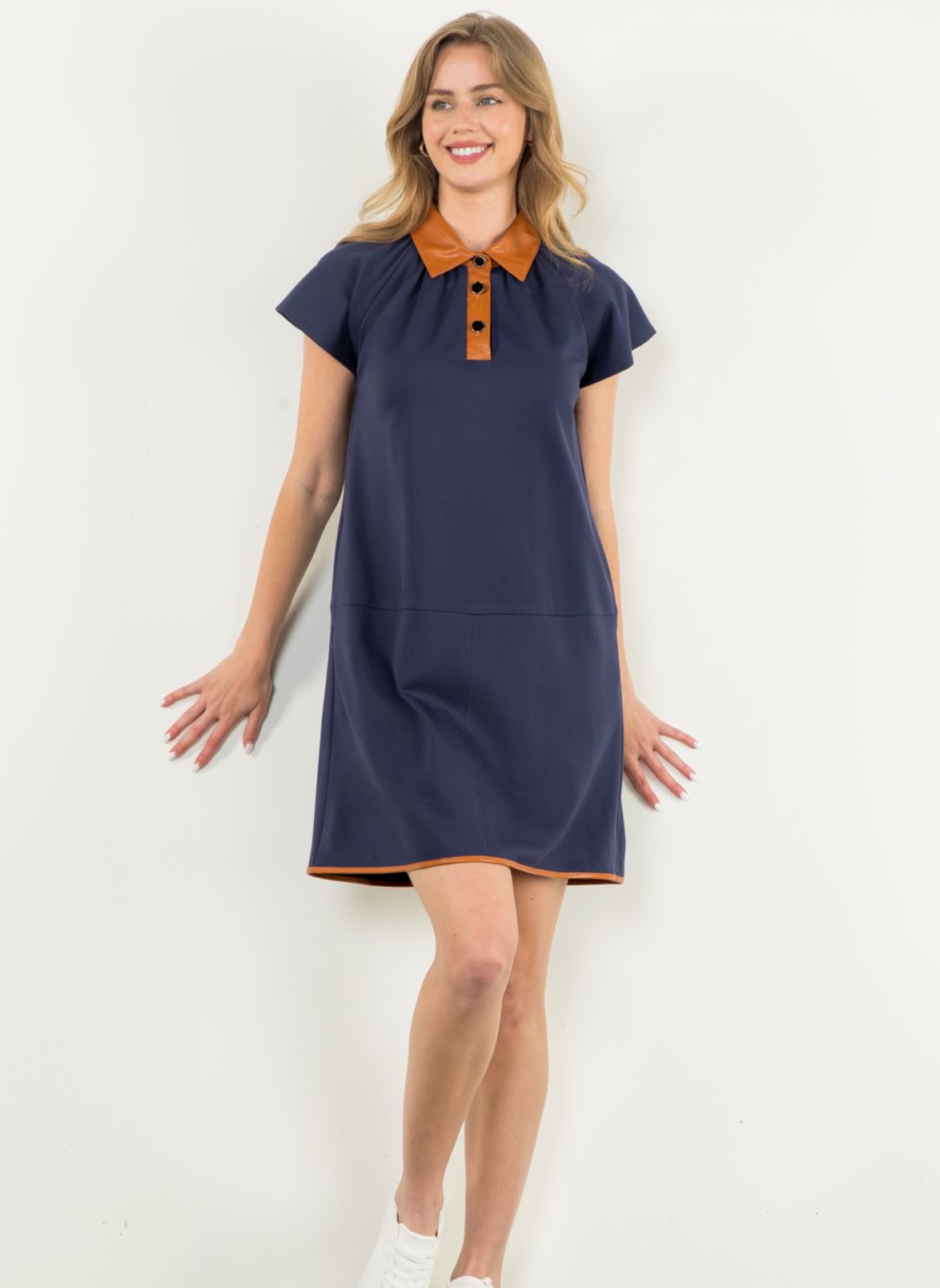 THML DOVER DRESS IN NAVY THML DOVER DRESS IN NAVY