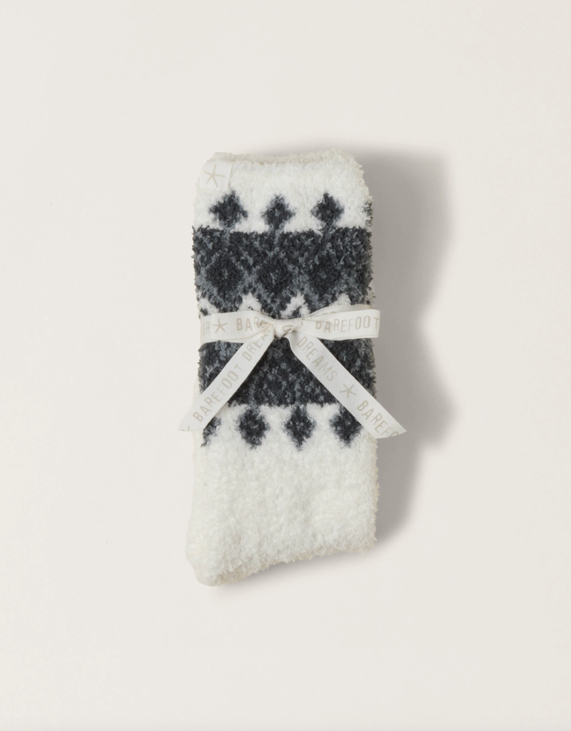 BAREFOOT DREAMS COZYCHIC FAIR ISLE SOCKS