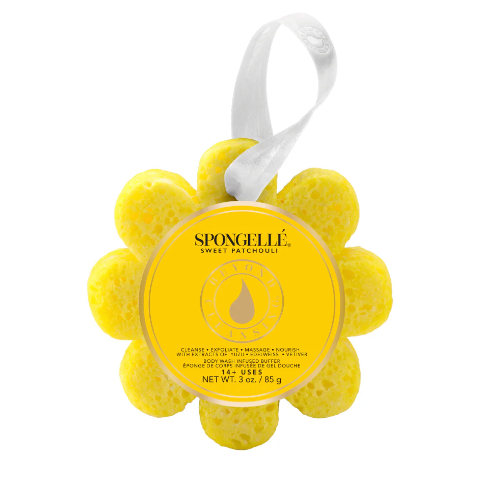 SPONGELLE WILD FLOWER BATH SPONGE-3 OZ -Sweet Patchouli SPONGELLE WILD FLOWER BATH SPONGE-3 OZ -Sweet Patchouli