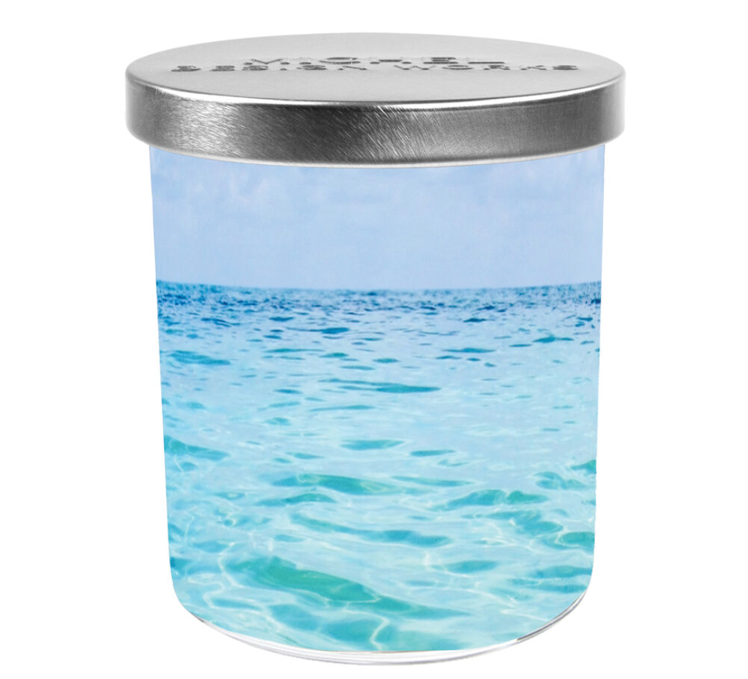MICHEL DESIGN WORKS BEACH MEDIUM TUMBLER CANDLE MICHEL DESIGN WORKS BEACH MEDIUM TUMBLER CANDLE