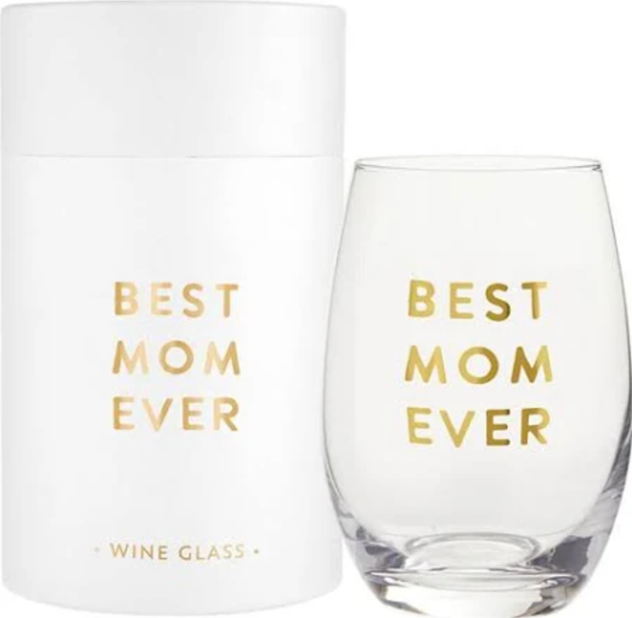 slant collections Wine Glass - Best Mom Ever slant collections Wine Glass - Best Mom Ever