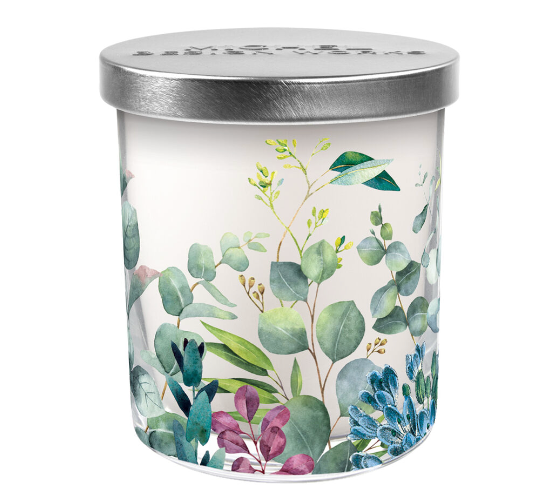 MICHEL DESIGN WORKS EUCALYPTUS & MINT MEDIUM TUMBLER CANDLE MICHEL DESIGN WORKS EUCALYPTUS & MINT MEDIUM TUMBLER CANDLE