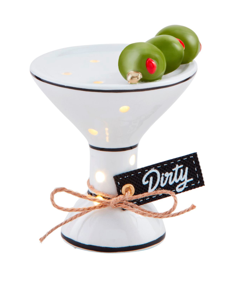 MUD PIE LIGHT-UP MARTINI SITTER