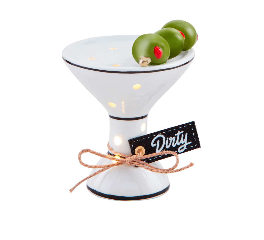 MUD PIE LIGHT-UP MARTINI SITTER MUD PIE LIGHT-UP MARTINI SITTER