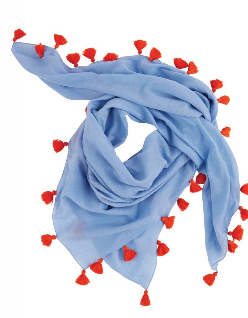 MUD PIE POP TASSEL SCARF