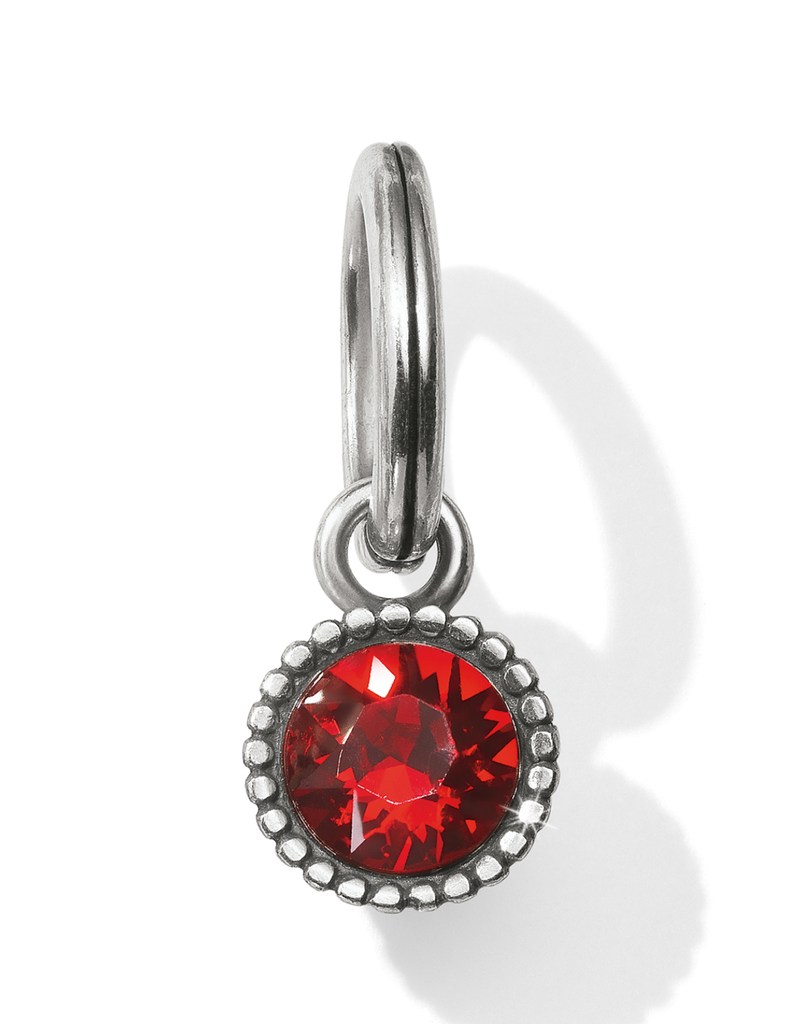 BRIGHTON SIAM GLITZ BIRTHSTONE AMULET-JANUARY GARNET
