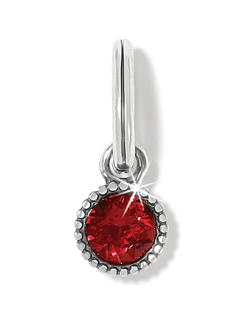 BRIGHTON RED GLITZ BIRTHSTONE AMULET-JULY RUBY