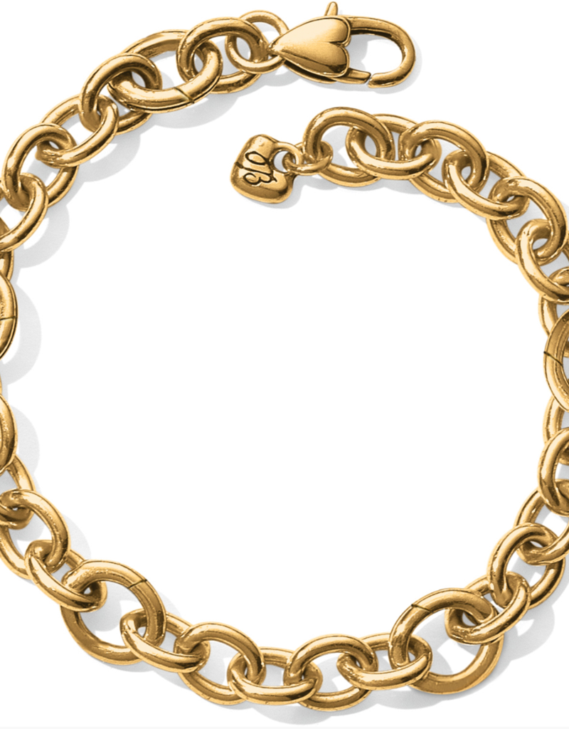 BRIGHTON LUXE LINK CHARM BRACELET-GOLD