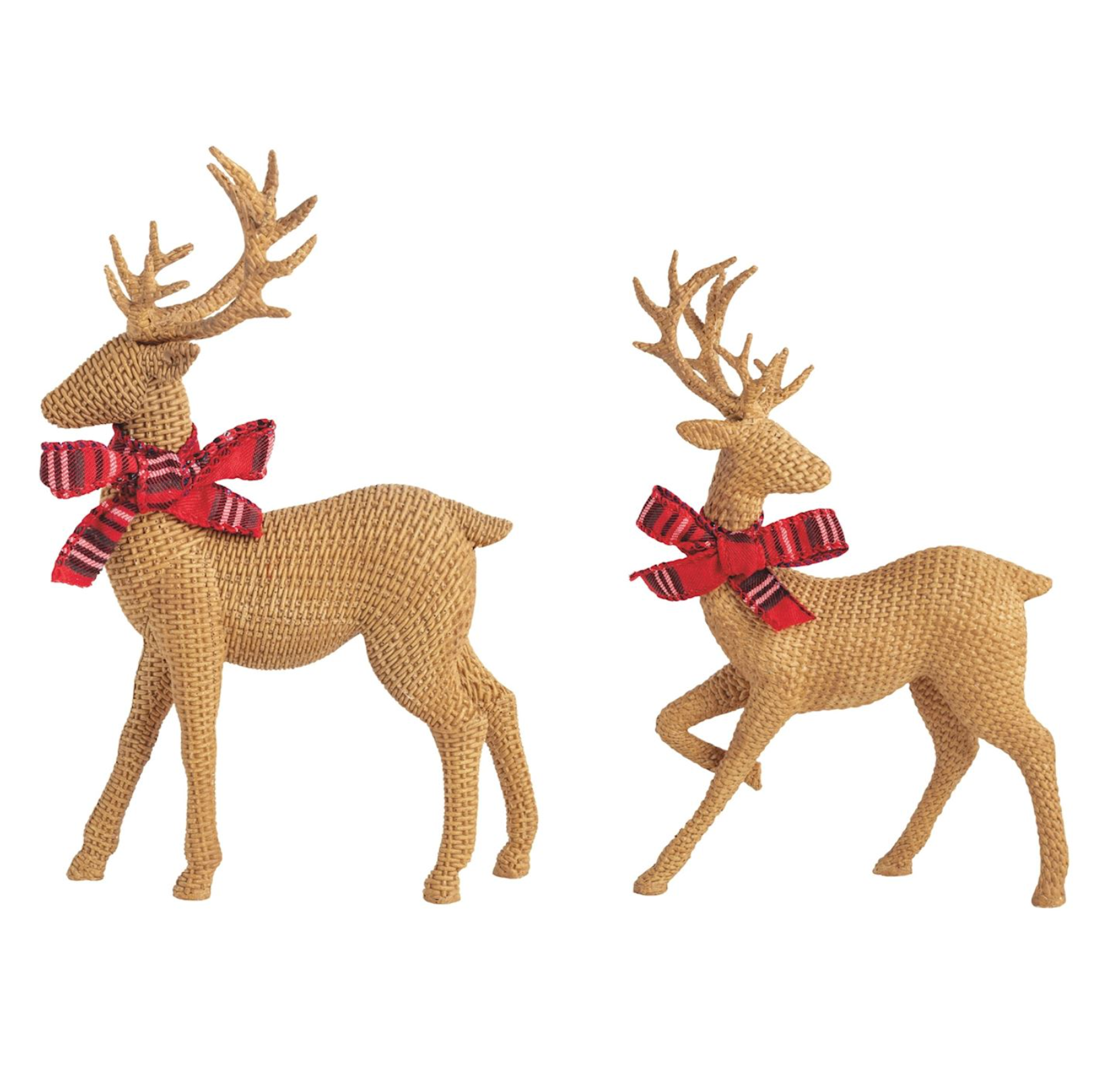 MUD PIE RESIN REINDEER SITTERS MUD PIE RESIN REINDEER SITTERS
