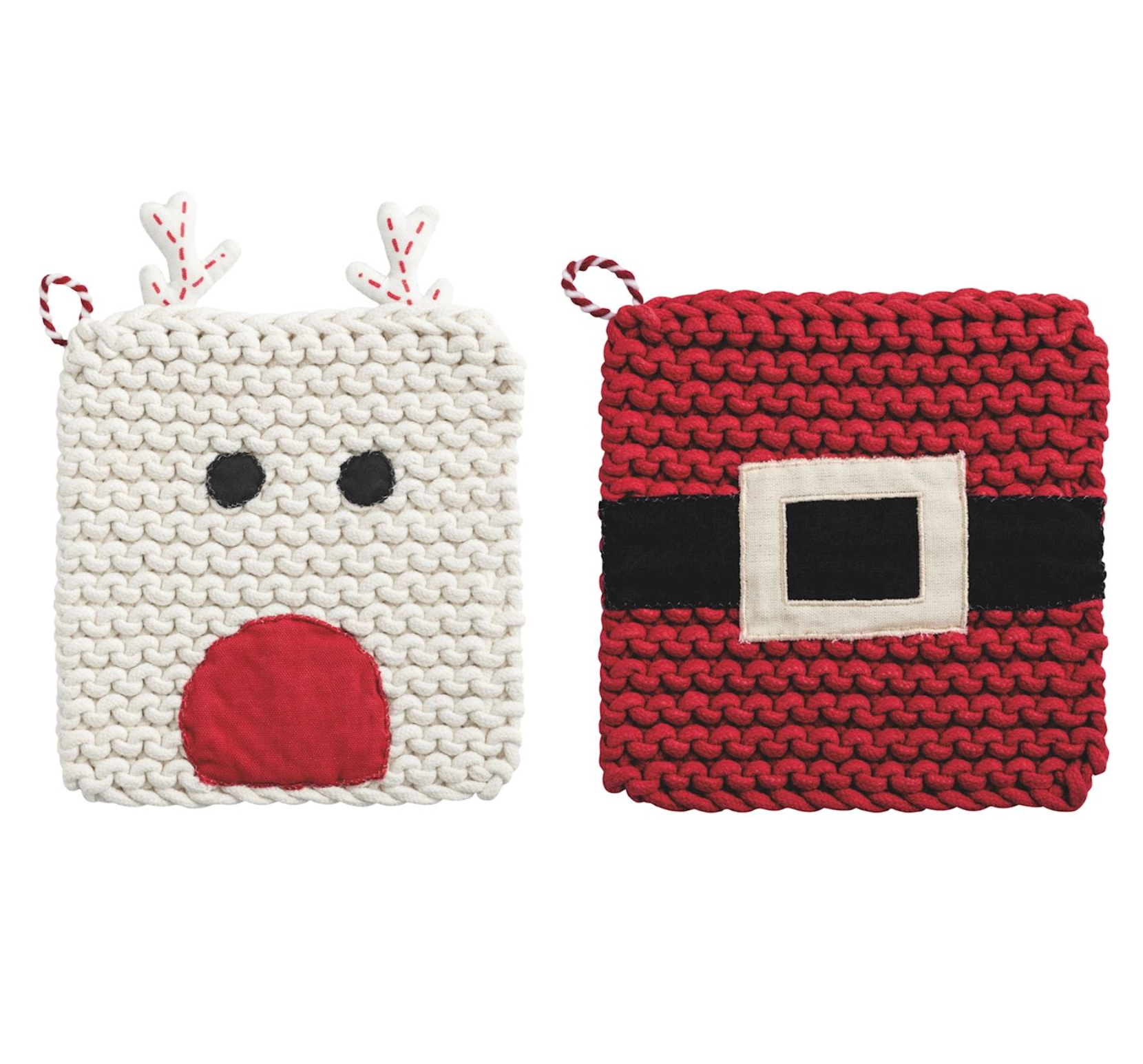 MUD PIE CHRISTMAS CROCHET POTHOLDERS