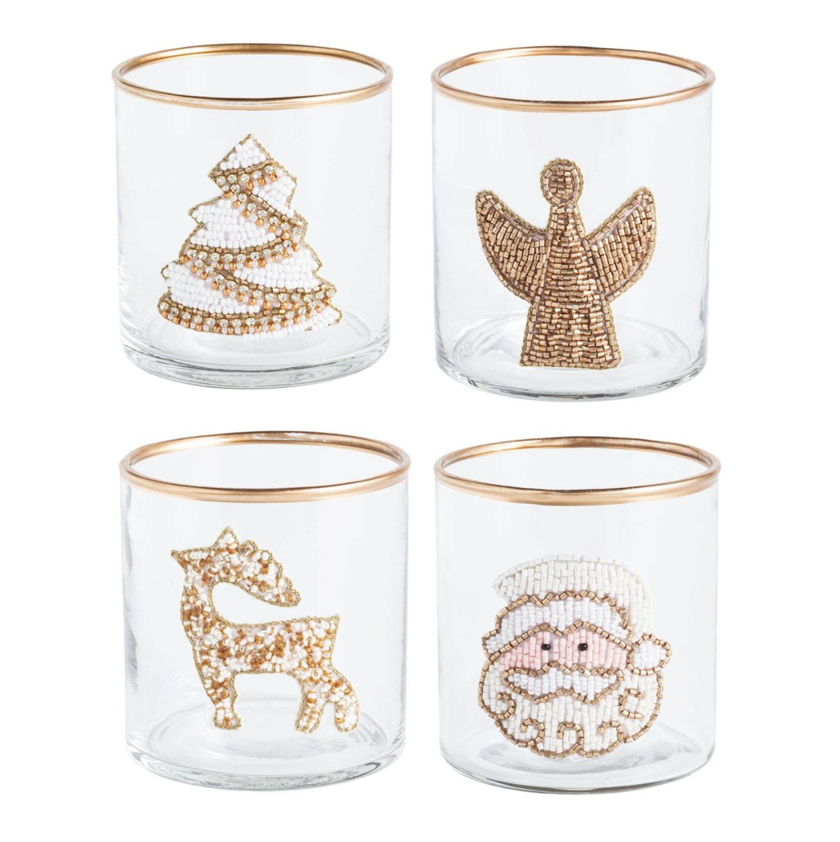 MUD PIE BEADED TEA LIGHT HOLDER