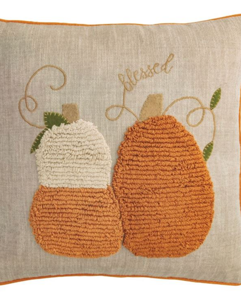 MUD PIE TUFTED PUMPKIN PILLOWS