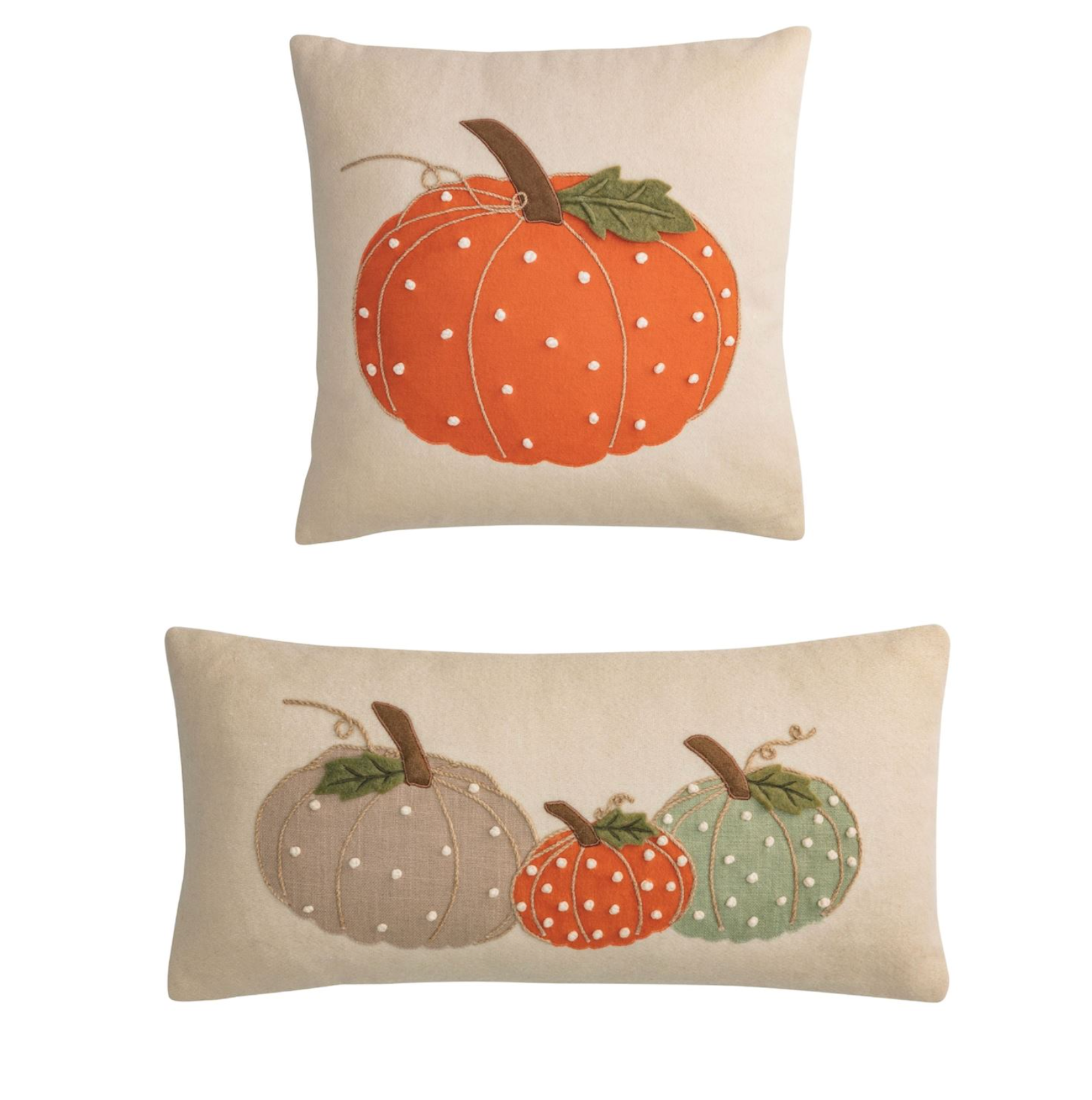 MUD PIE FRENCH KNOT PILLOWS