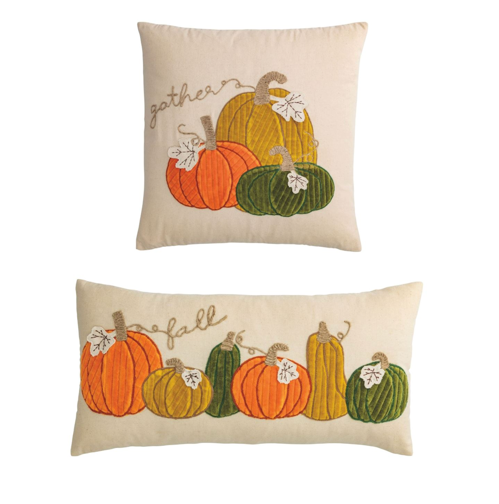 MUD PIE CORDUROY PUMPKIN PILLOWS