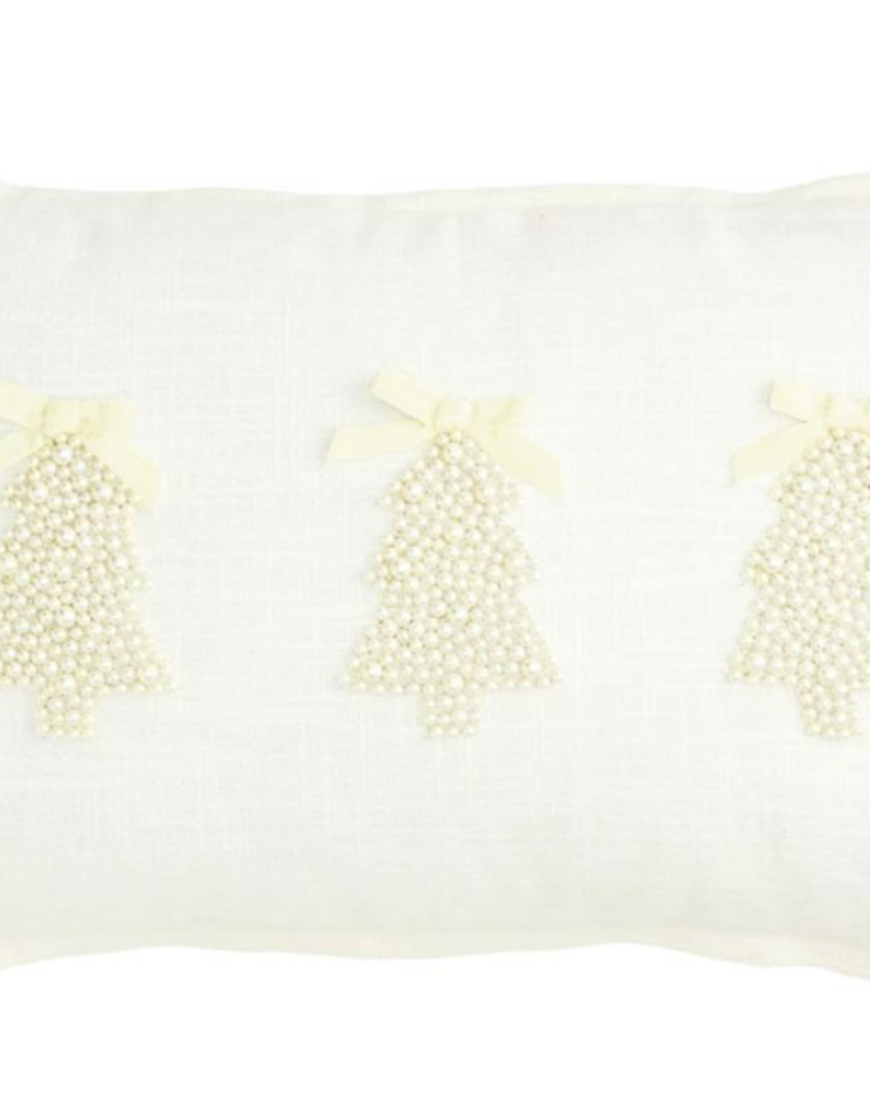 MUD PIE WHITE CHRISTMAS PEARL PILLOWS