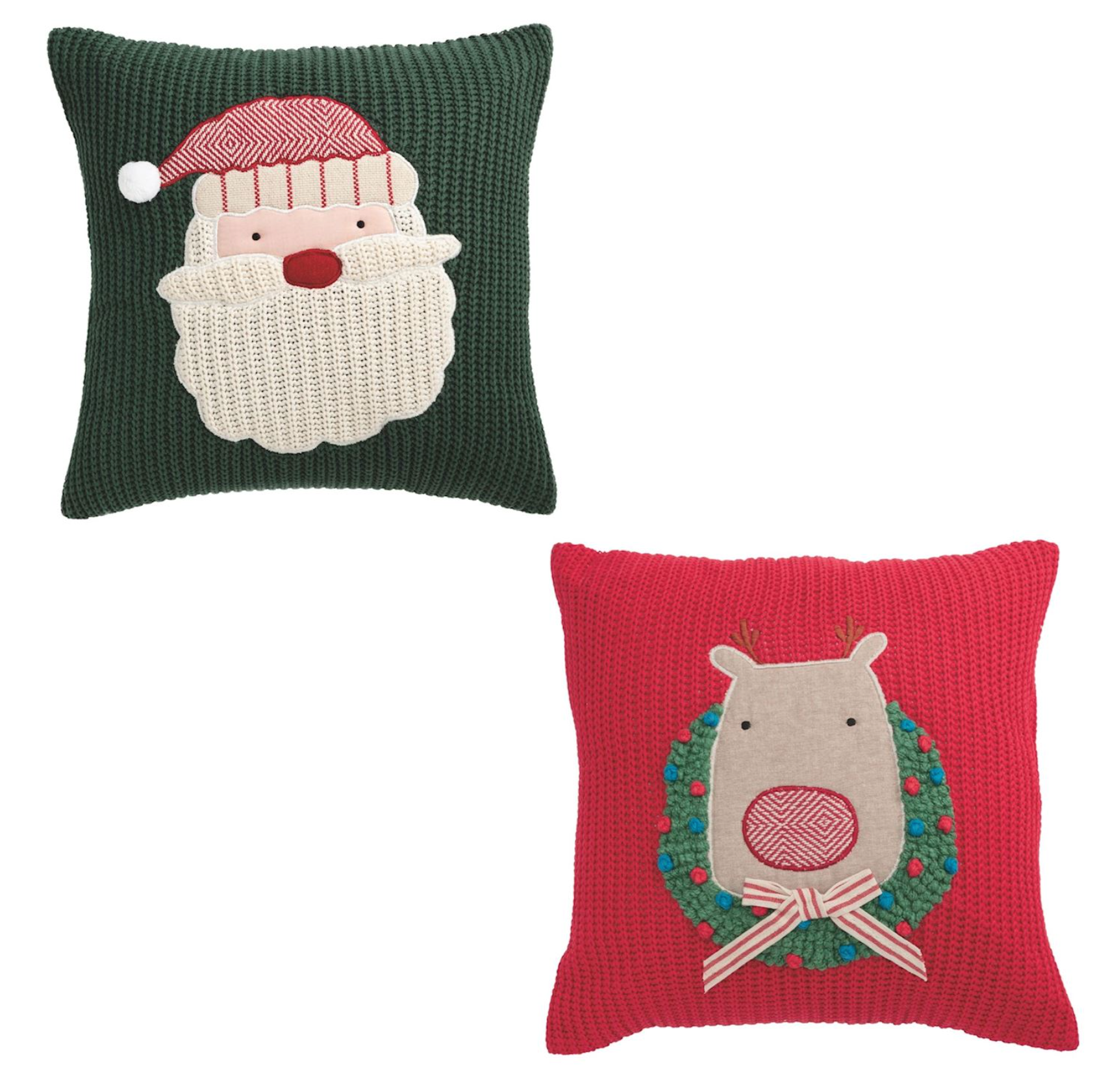 MUD PIE FARM CHRISTMAS KNIT PILLOWS MUD PIE FARM CHRISTMAS KNIT PILLOWS