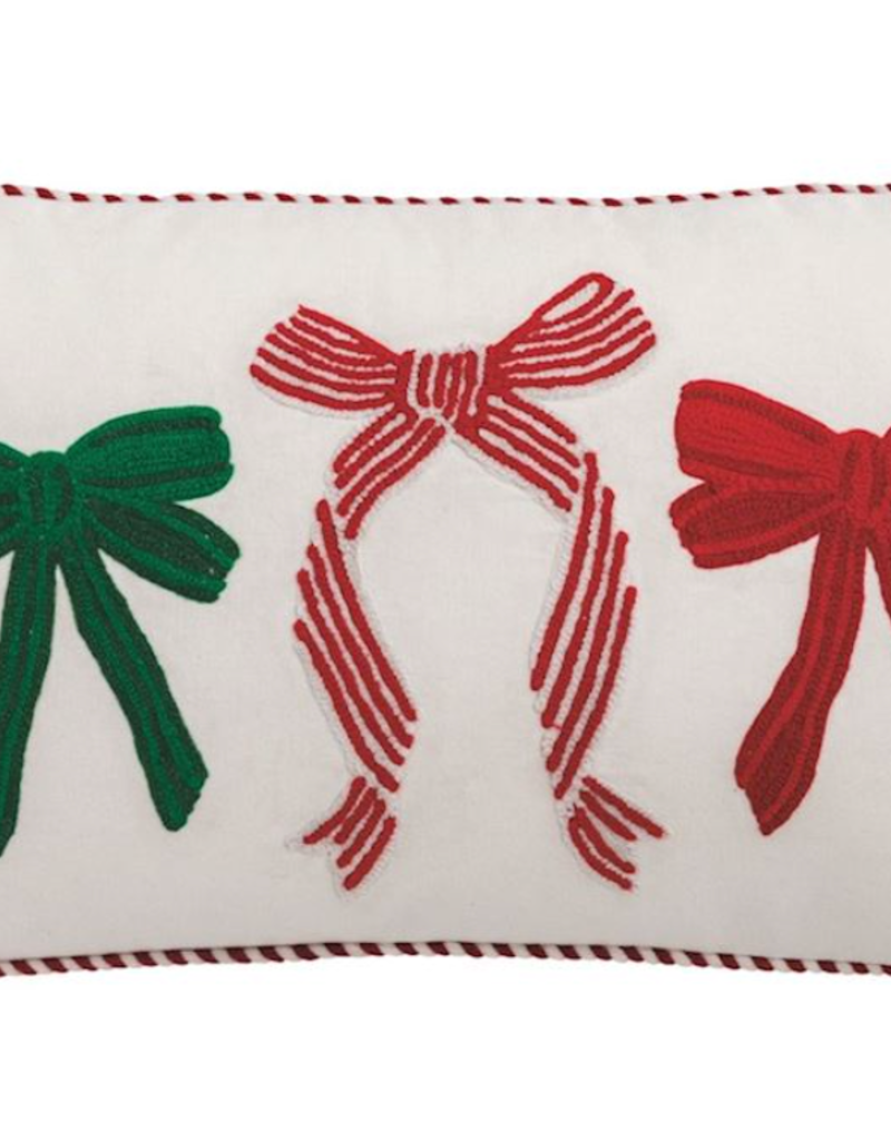 MUD PIE WHIMSEY CHRISTMAS EMBROIDERED PILLOWS