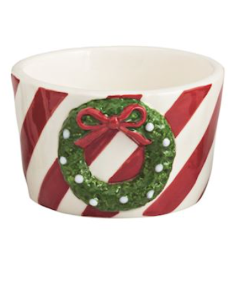 MUD PIE BOW CHRISTMAS TIDBIT BOWLS