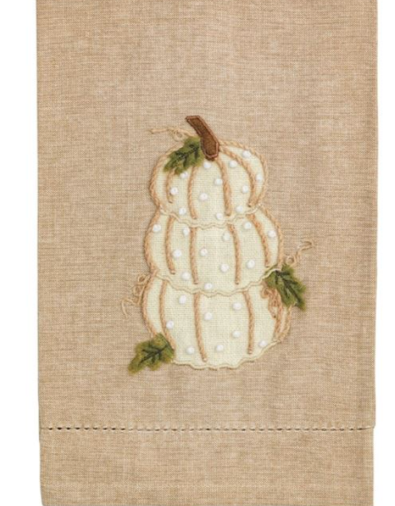 MUD PIE PUMPKIN FRENCH KNOT TOWELS