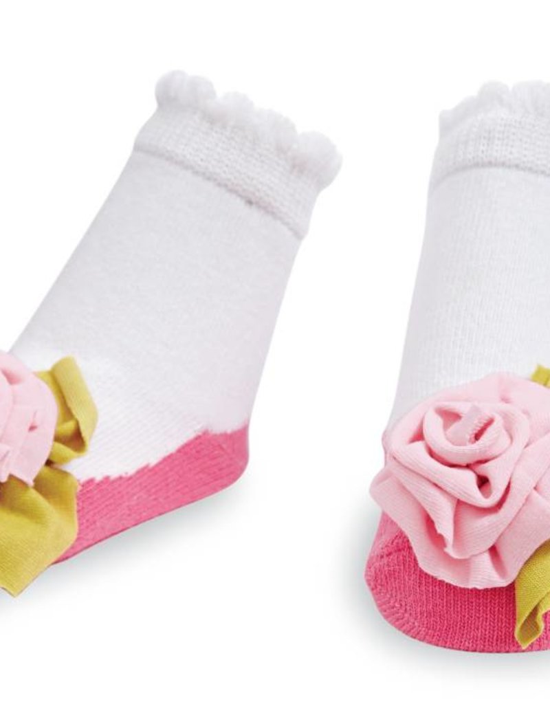 MUD PIE JERSEY FLOWER SOCK