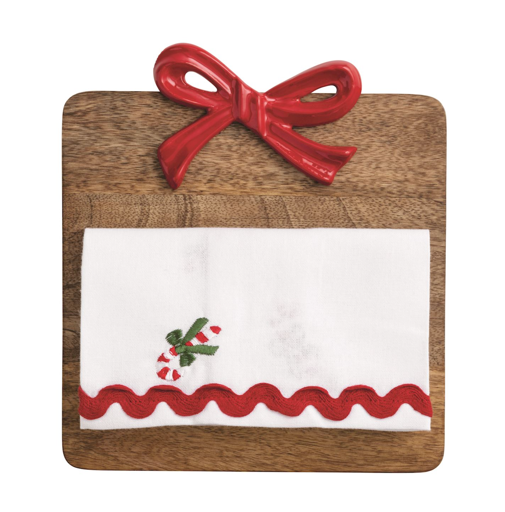 MUD PIE RED BOW BOARD & TOWEL SET MUD PIE RED BOW BOARD & TOWEL SET
