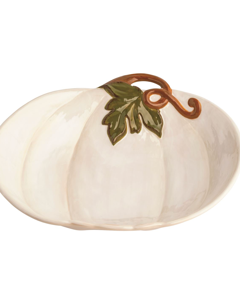 MUD PIE WHITE PUMPKIN BOWL