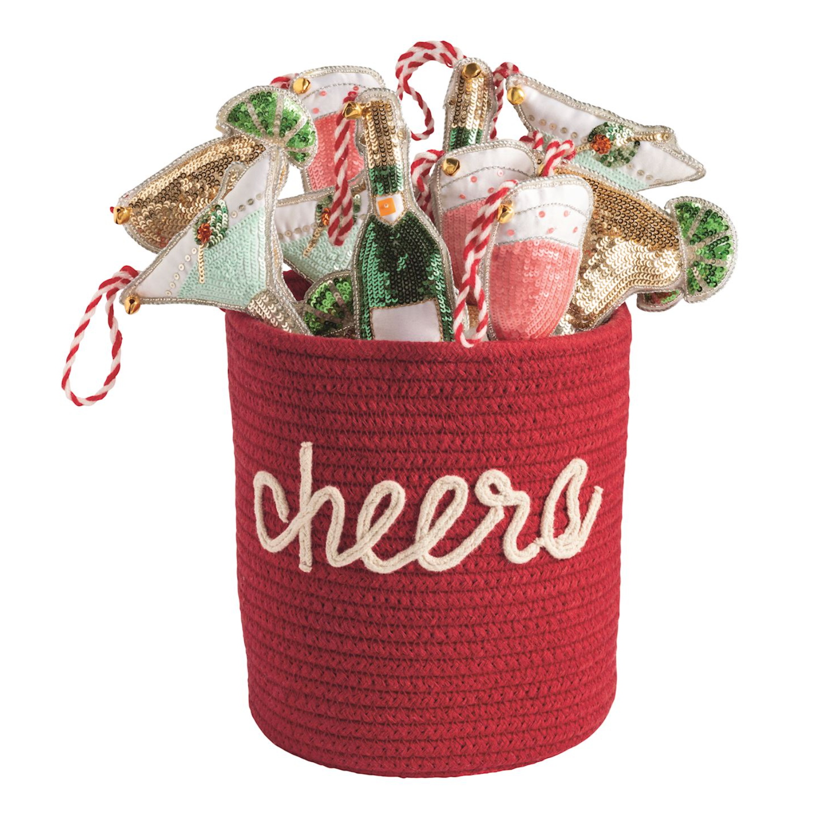 MUD PIE COCKTAIL ORNAMENTS MUD PIE COCKTAIL ORNAMENTS