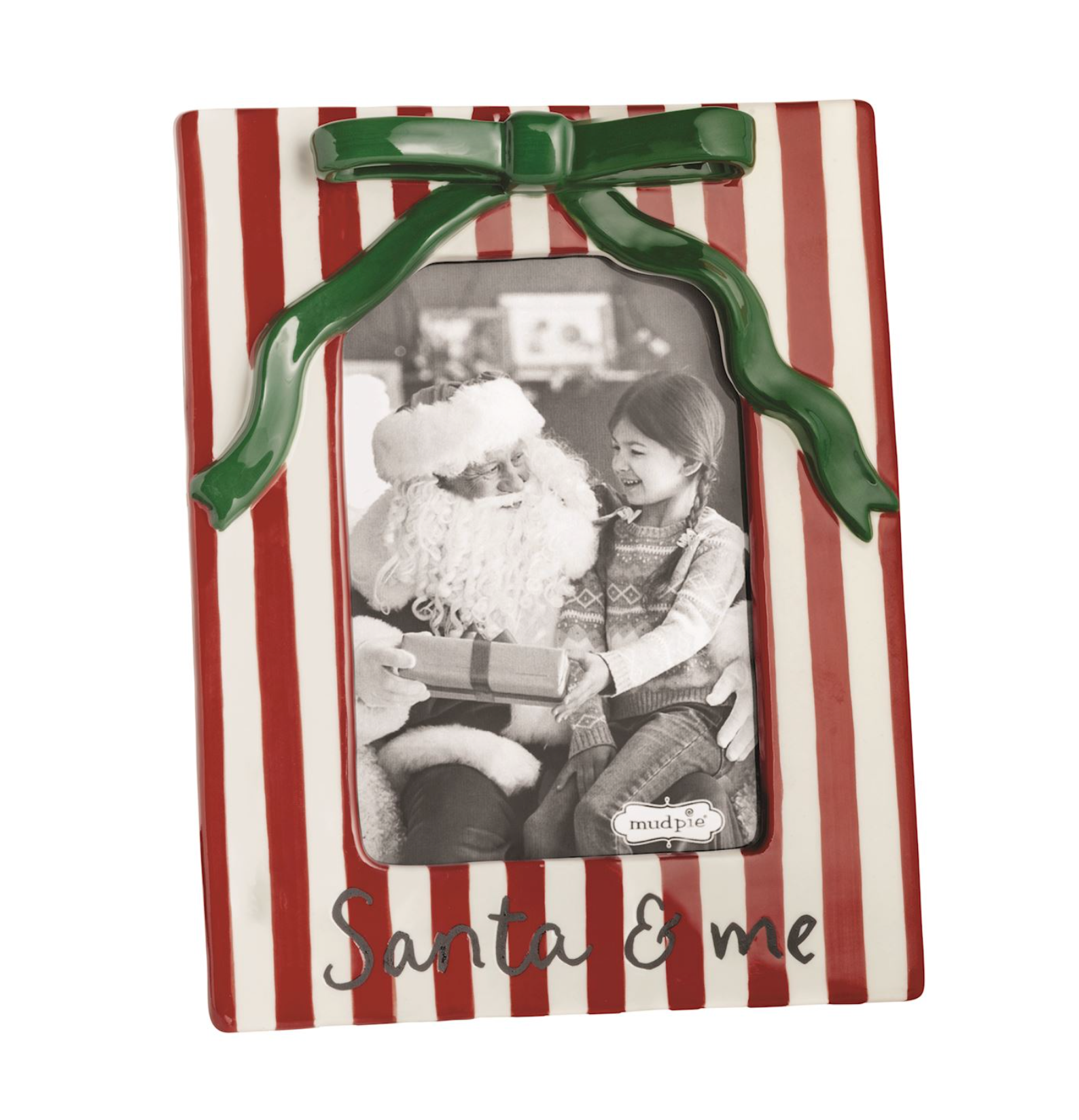 MUD PIE CERAMIC CHRISTMAS BOW FRAME MUD PIE CERAMIC CHRISTMAS BOW FRAME