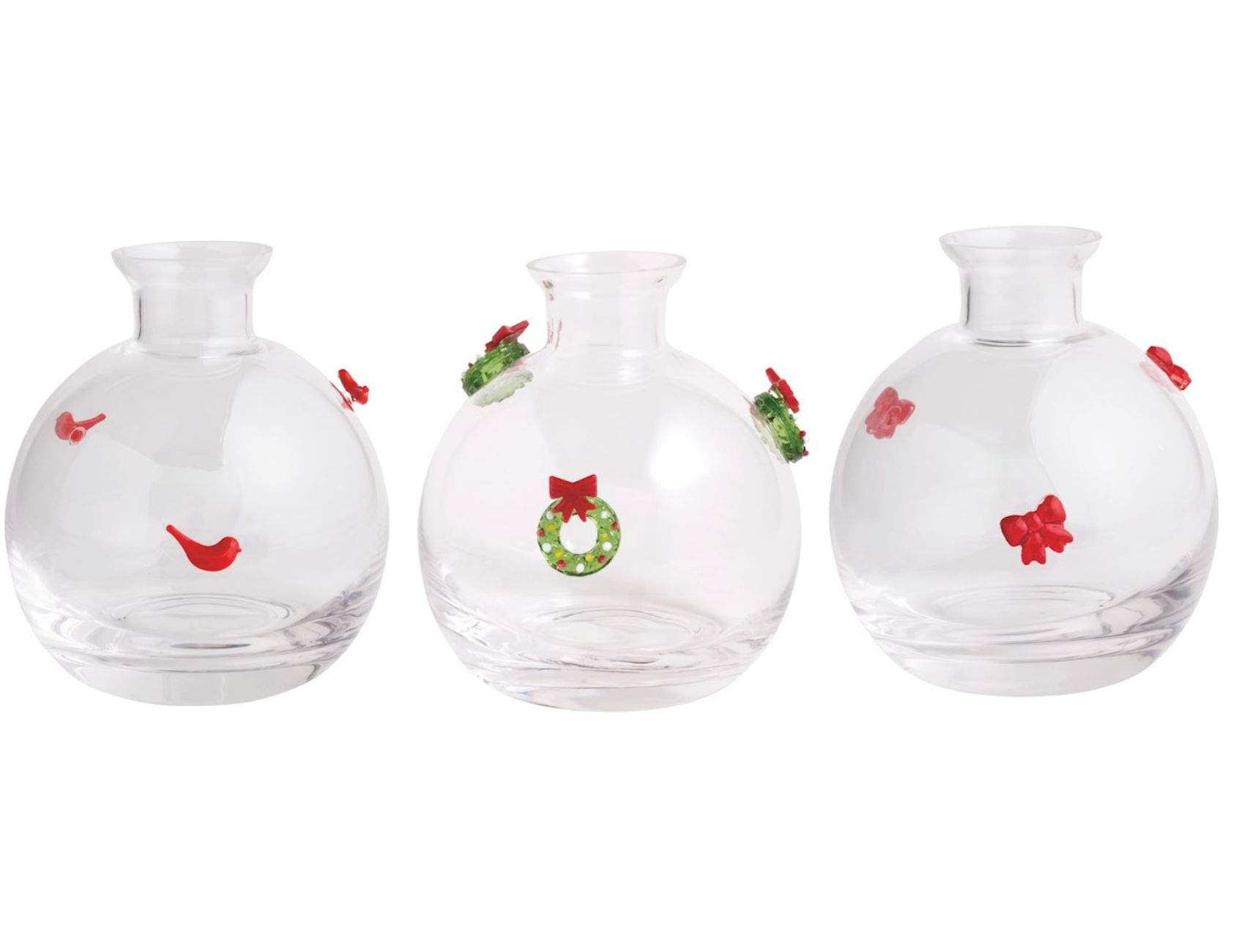 MUD PIE CHRISTMAS ICON BUD VASES MUD PIE CHRISTMAS ICON BUD VASES