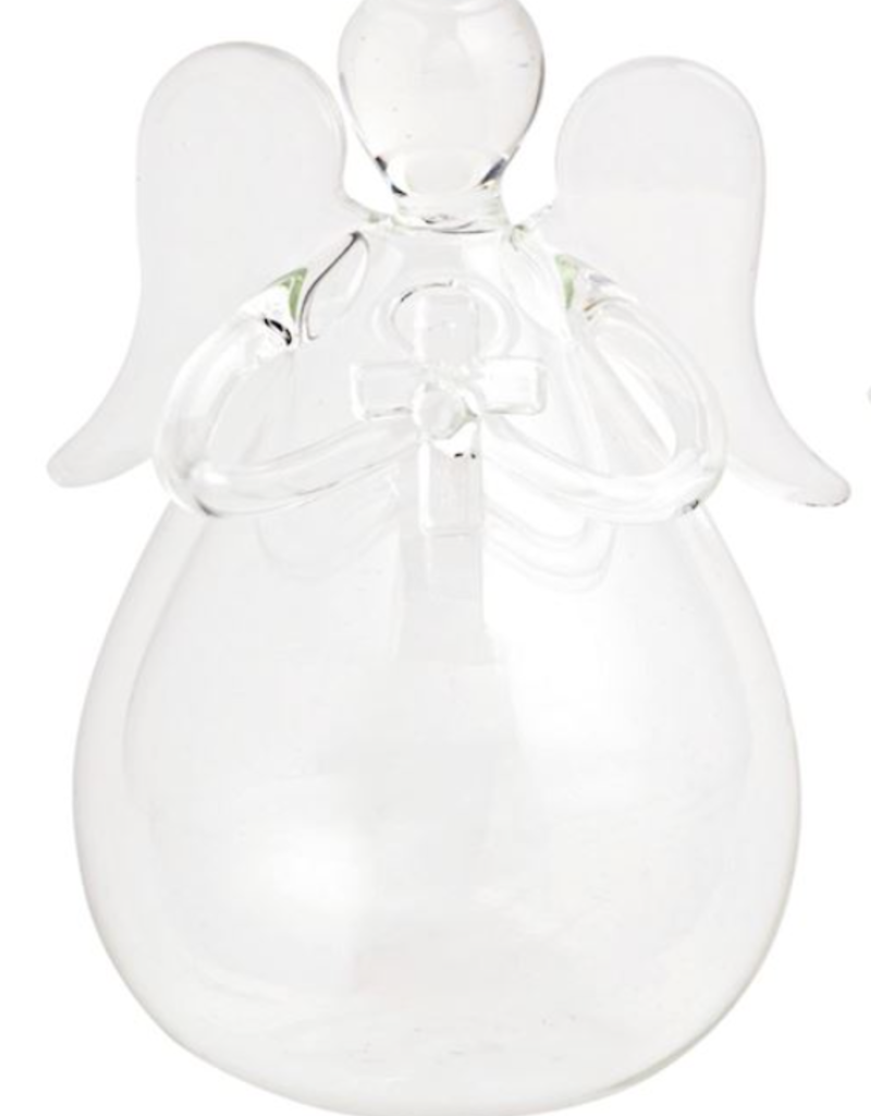 MUD PIE GLASS ANGEL BUD VASES