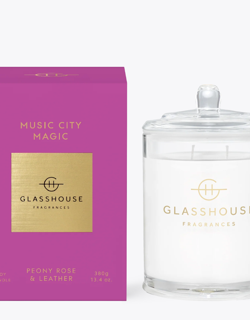 GLASSHOUSE FRAGRANCES Music City Magic 13.4 oz. Triple Scented Candle