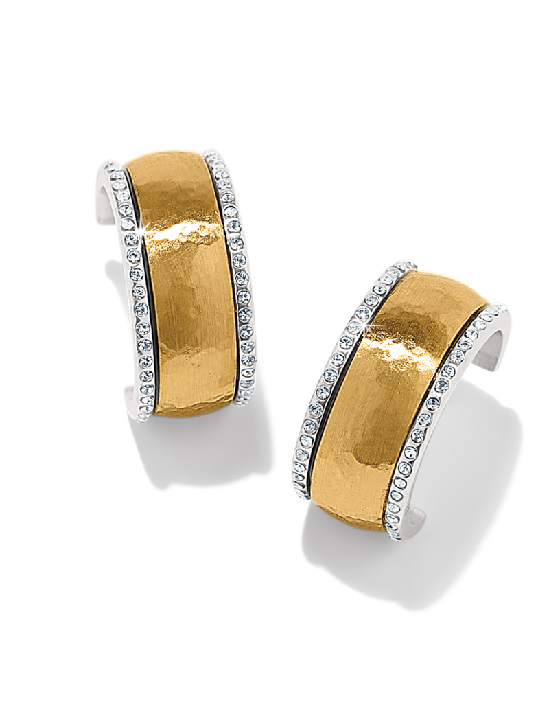 BRIGHTON MERIDIAN GEO SMALL HOOP EARRINGS