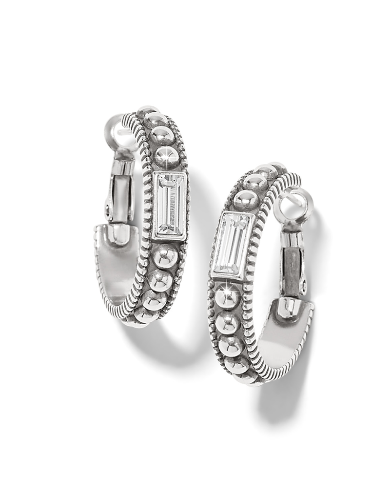 BRIGHTON PRETTY TOUGH GEM HOOP EARRINGS
