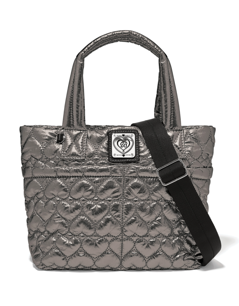 BRIGHTON KAMILLE CROSS BODY BAG-PEWTER