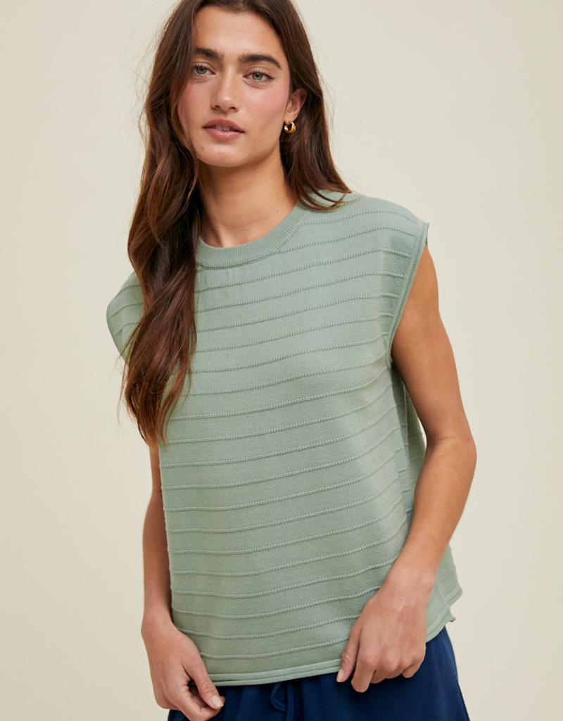 LENNOX SLEEVELESS SWEATER