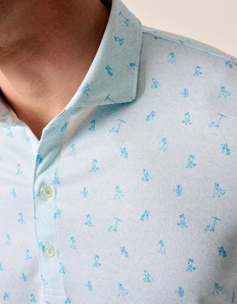 JOHNNIE-O PERFORMANCE JERSEY POLO-MONKEY BUSINESS