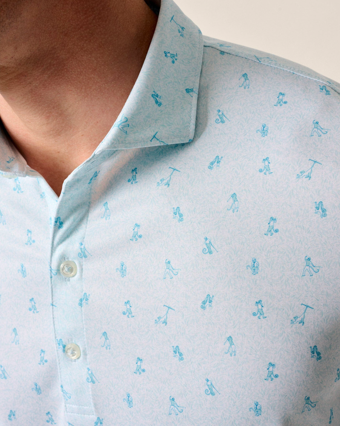 JOHNNIE-O PERFORMANCE JERSEY POLO-MONKEY BUSINESS