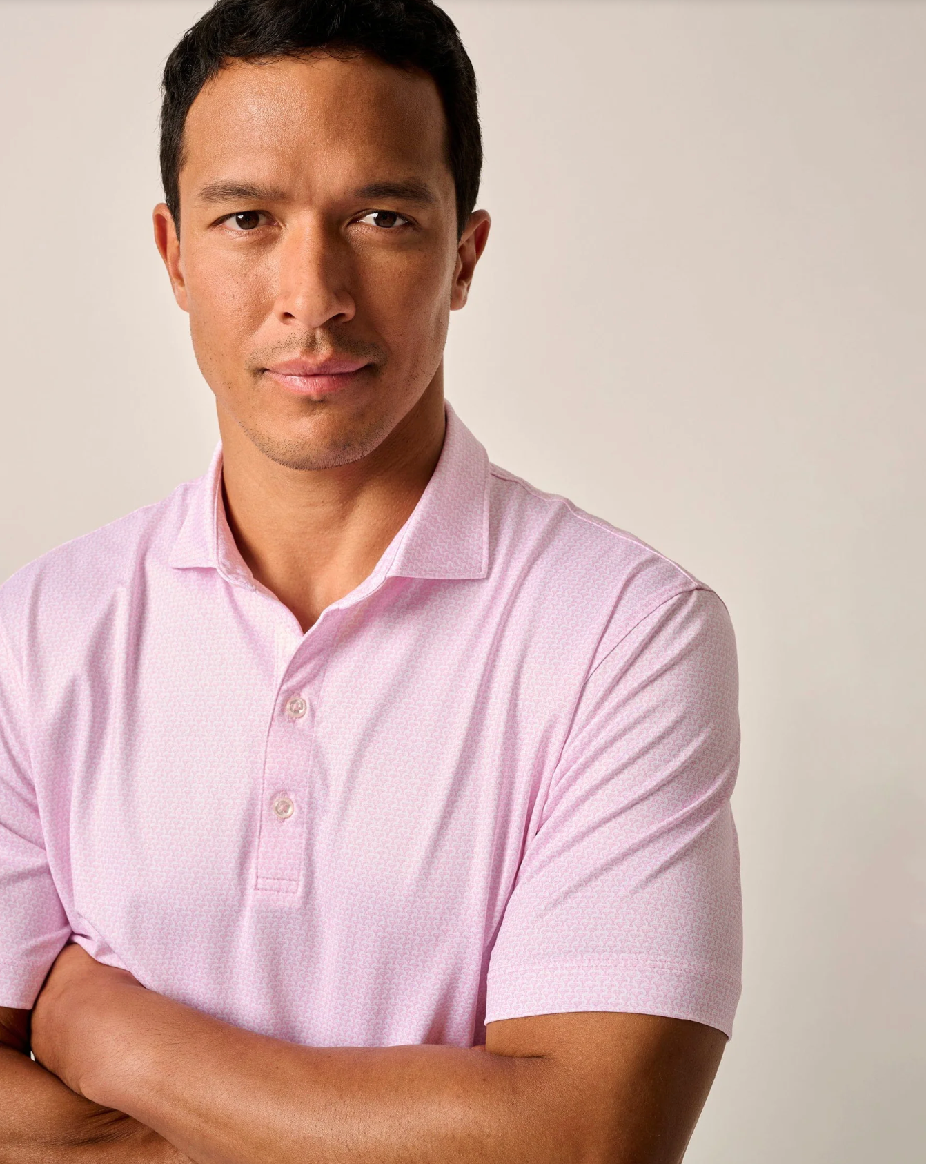 JOHNNIE-O PERFORMANCE JERSEY POLO-ISLAND TIMES